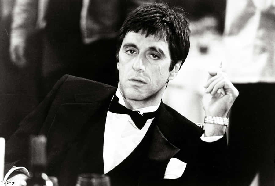 Greyscale Scarface Tony Montana Wallpaper