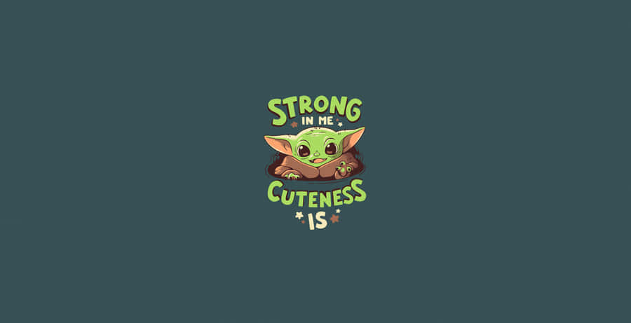Grogu Cuteness Strong Wallpaper Wallpaper