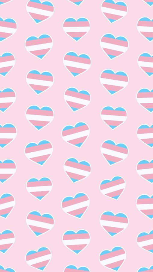 Group Of Hearts Trans Phone Wallpaper