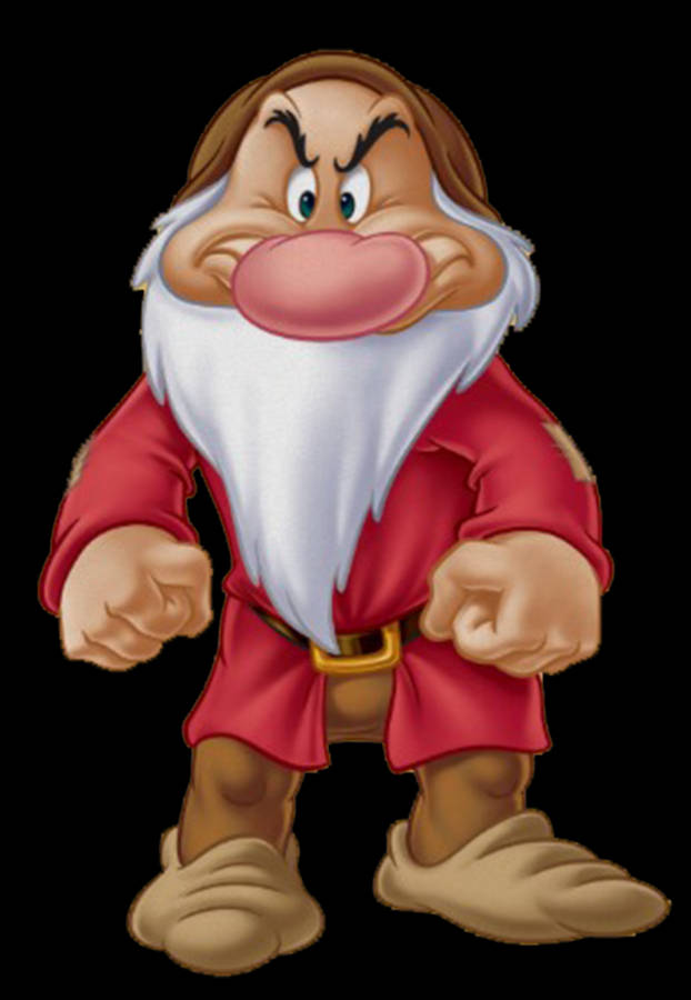 Grumpy, The Iconic White-bearded Dwarf Wallpaper