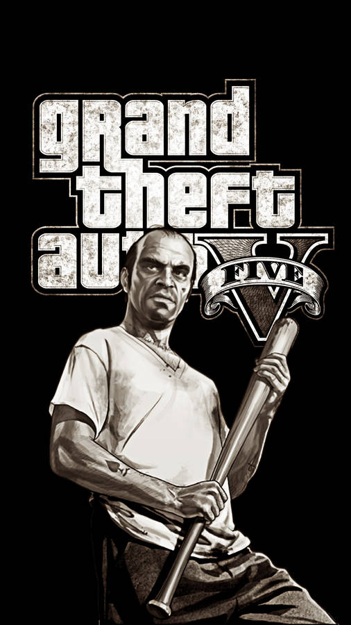 Gta Iphone Monochrome Trevor Wallpaper