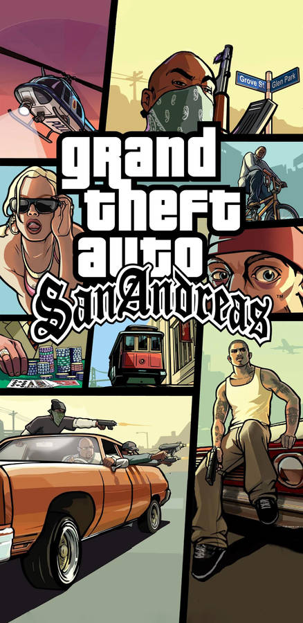 Gta Iphone San Andreas Collage Wallpaper