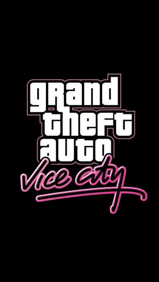 Gta Iphone Vice City Black Background Wallpaper