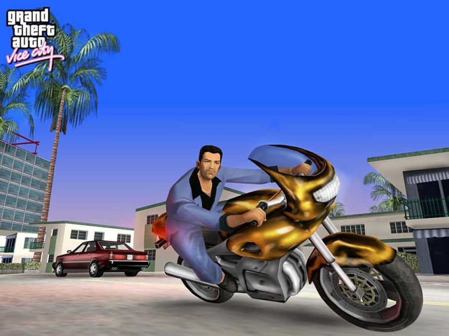 Gta Vc Biker Tommy Vercetti Wallpaper