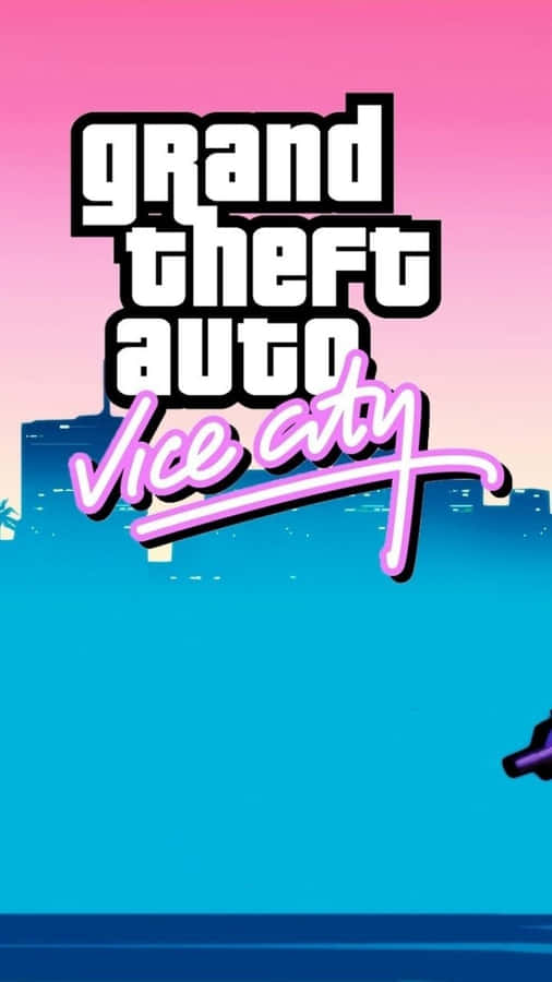 Gta Vc Pink Blue Mobile Wallpaper