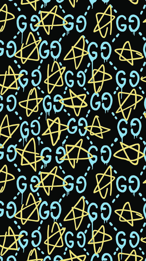 Gucci Pattern Doodle Wallpaper