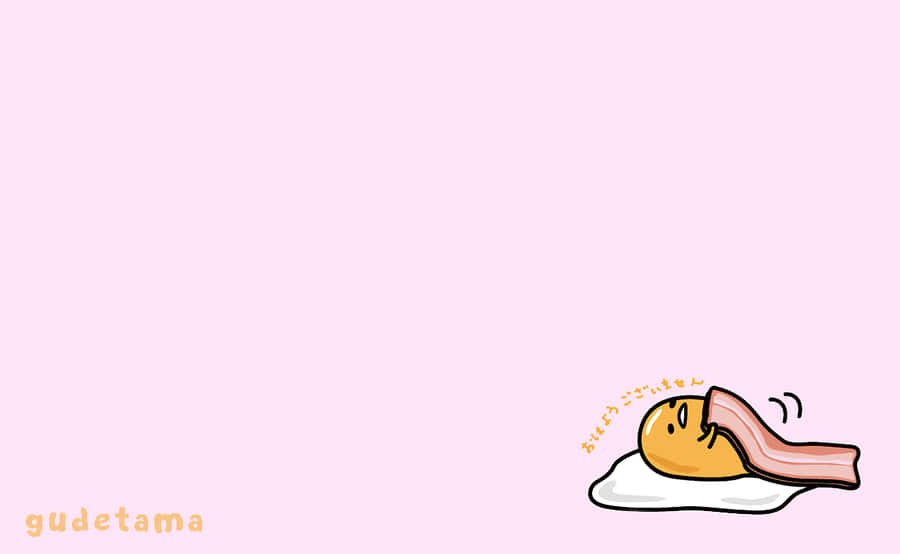 Gudetama Goofing Around On A Laptop Wallpaper