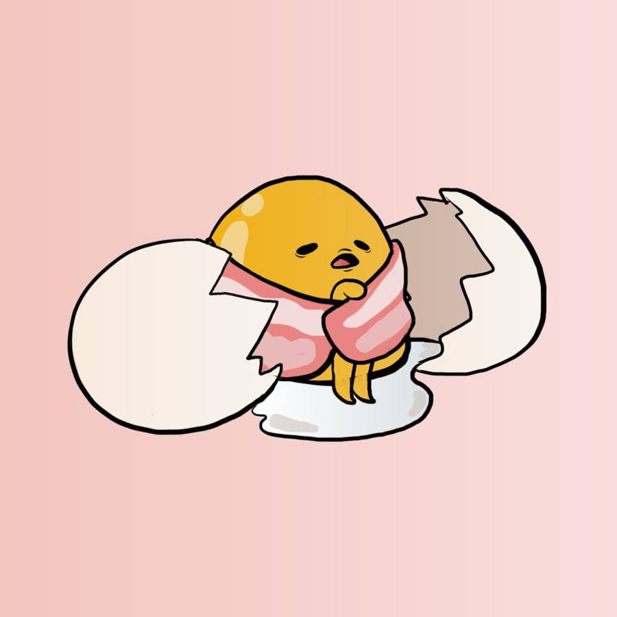 Gudetama Snugly Bacon Wallpaper