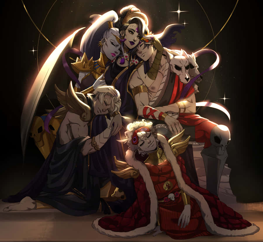 Hades Game Character Gathering Wallpaper