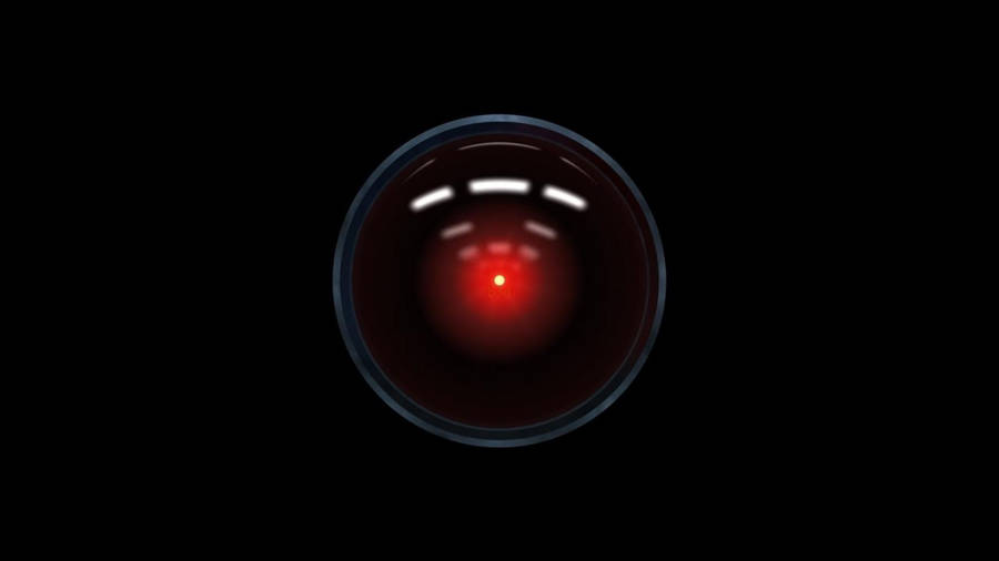 Hal 9000 Black Wallpaper