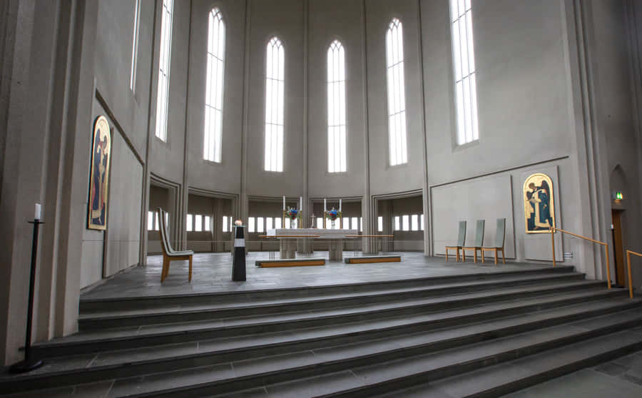 Hallgrimskirkja Altar Room Wallpaper
