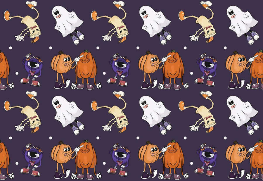 Halloween Pattern Skidand Pump Wallpaper