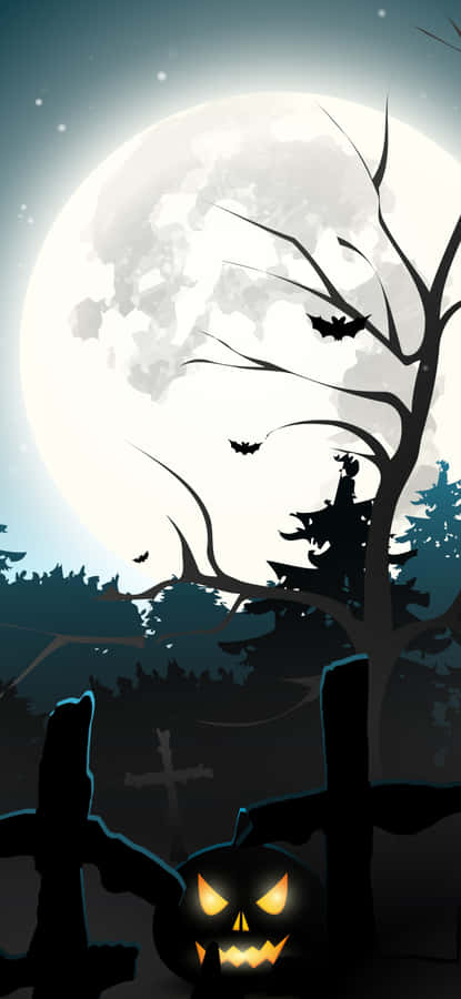 Halloween Pumpkini Phone Wallpaper Wallpaper