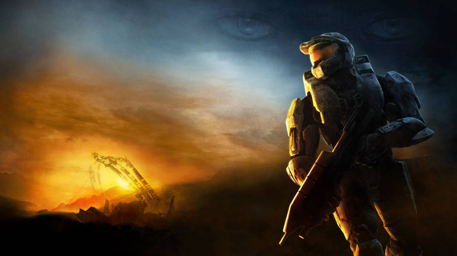 Halo Master Chief At Dawn Wallpaper