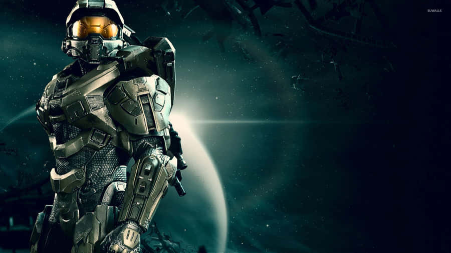 Halo Master Chief Planet Eridanus Wallpaper