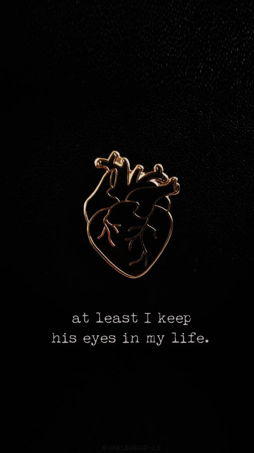 Hamilton Satisfied Black Heart Wallpaper