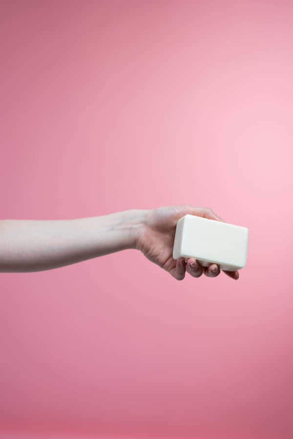 Hand White Soap Wallpaper
