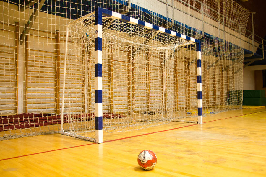 Handball Blue White Net Wallpaper