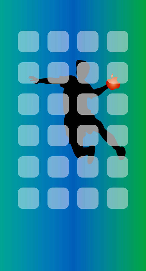 Handball Green Minimalist Wallpaper