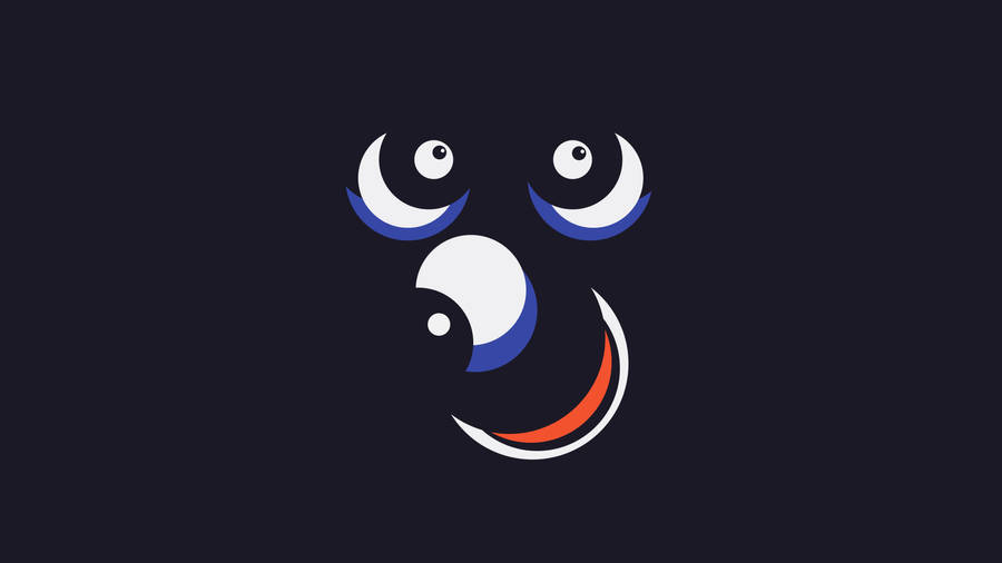 Happy Face Animal Minimalist Wallpaper