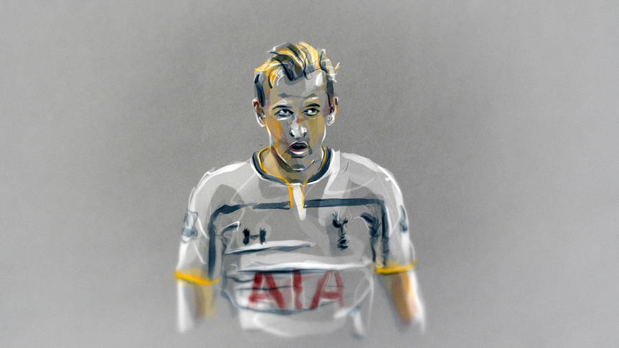 Harry Kane Graphic Drawing Wallpaper