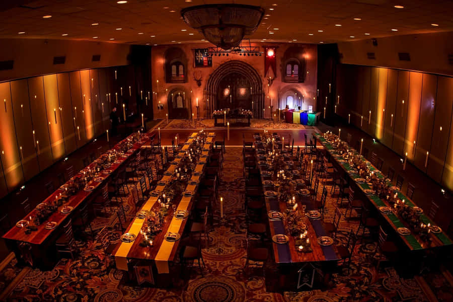 Harry Potter Halloween Long Tables Wallpaper
