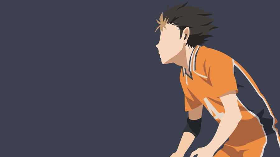 Haruichi Kageyama Uses A Haikyuu Themed Laptop Wallpaper
