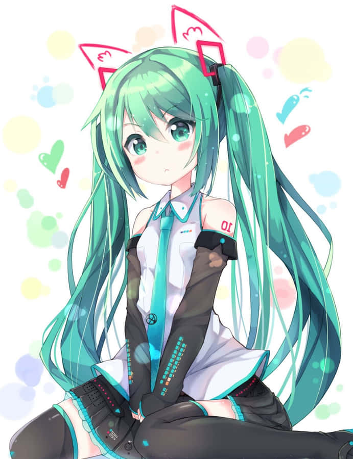 Hatsune Miku Virtual Idol Phone Wallpaper