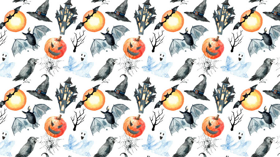 Hauntingly Beautiful Halloween Pc Aesthetic Wallpaper