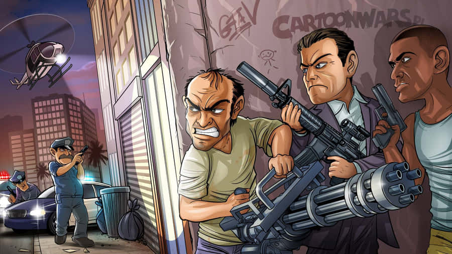 Have Fun And Create Mischief With Grand Theft Auto 5 Wallpaper