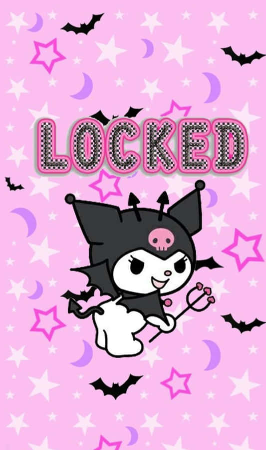 Have Fun With Kuromi's Adorable Iphone Wallpaper