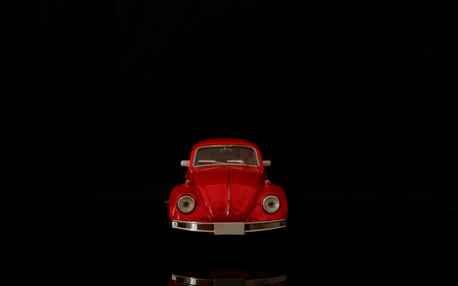 Hd Red Car On Black Wallpaper