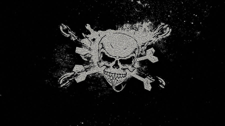 Hd Skull Sand Textured Art Wallpaper