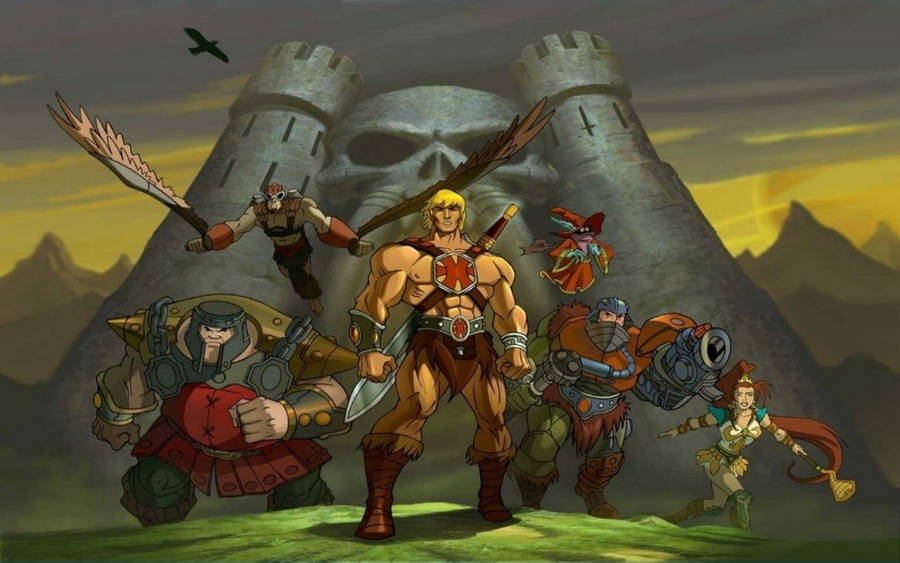 He-man And The Masters Of The Universe Defending Castle Grayskull Wallpaper