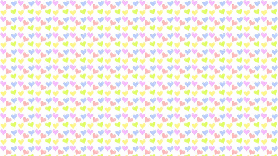 Hearts Pastel Desktop Wallpaper