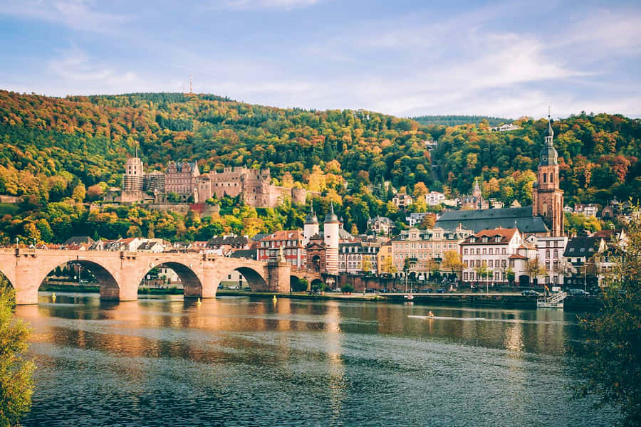 Heidelberg Castle In Autumn Wallpaper