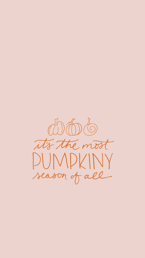 Hello October Pumpkin Season Graphic Text Wallpaper