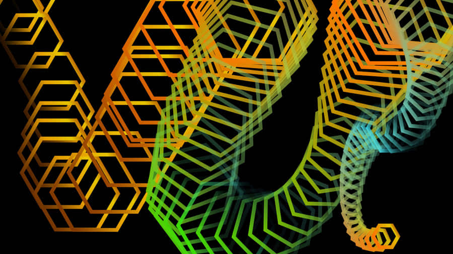 Hexagon Pattern - A Futuristic And Abstract Look Wallpaper