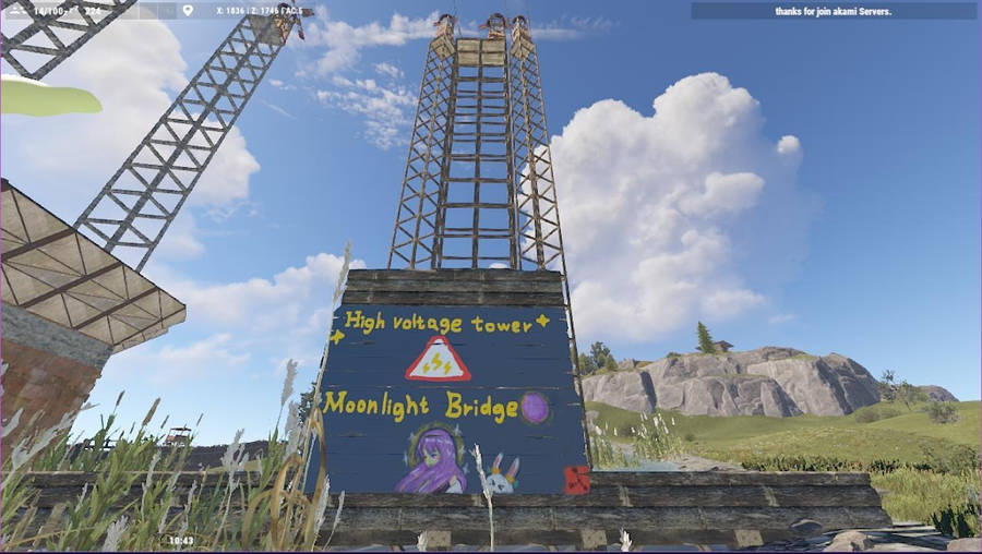 High-voltage Rust Tower Wallpaper