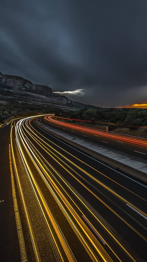 Highway Vehicles Speed Iphone Wallpaper