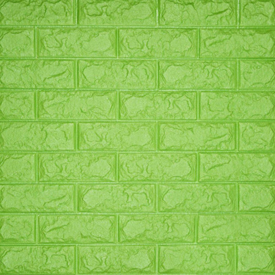 Hijau Wall Bricks Wallpaper
