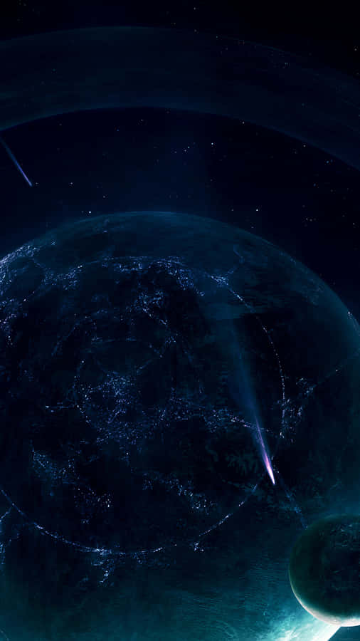 Hiking Through The Peaceful Darkness Of Nature Wallpaper