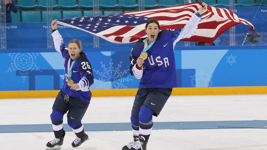 Hilary Knight Kendall Coyne Celebrating Wallpaper
