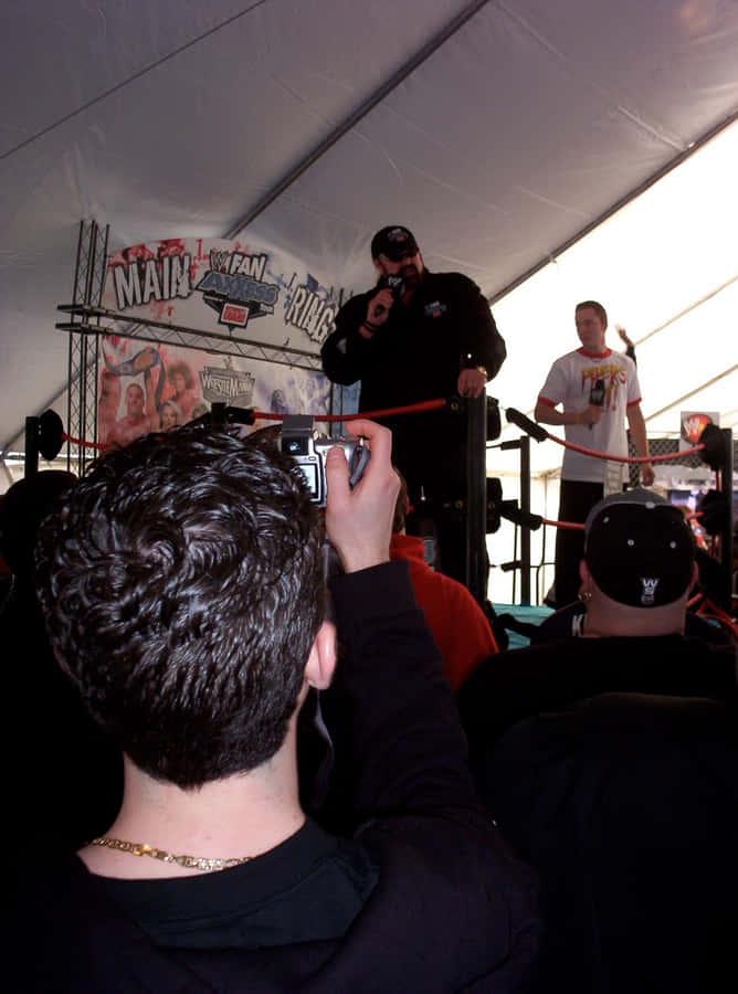 Hillbilly Jim In Wwe Event 2006 Wallpaper