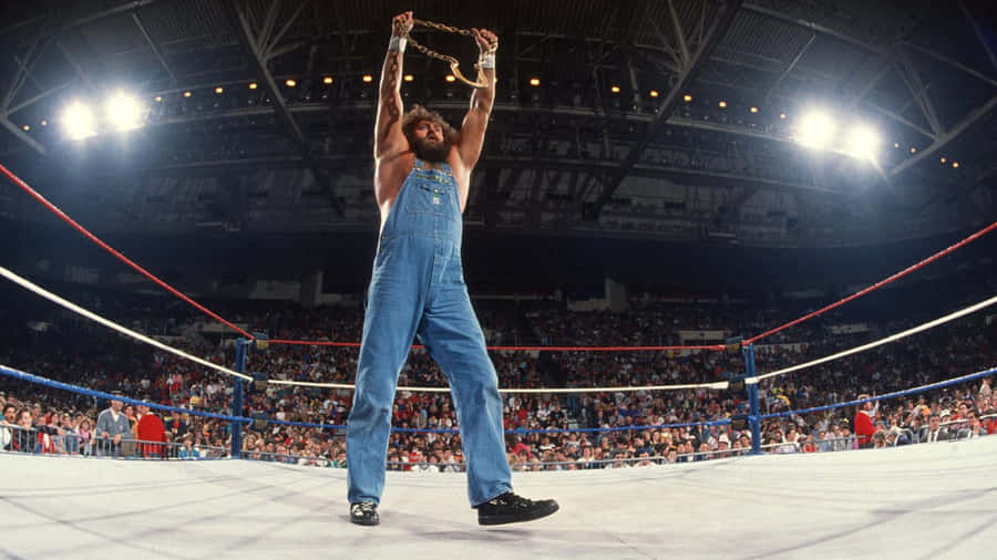 Hillbilly Jim Wrestling Victory Pose Wallpaper