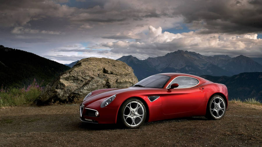Hilltop Alfa Romeo 8c Competizione Wallpaper