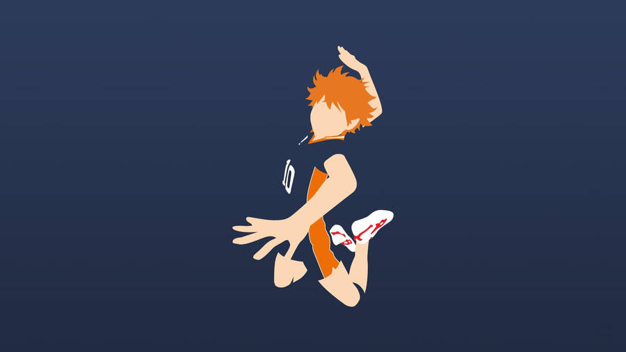 Hinata Shouyou Haikyuu Spike Minimalist Wallpaper