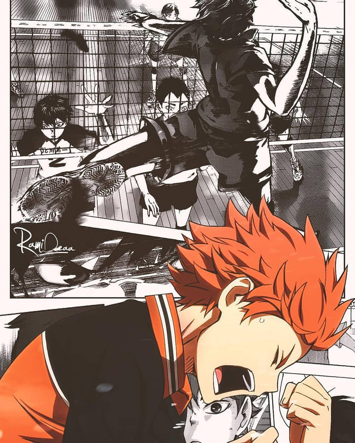 Hinata Shoyou, The Inspirational Leader Of The Karasuno High Volleyball Team Wallpaper