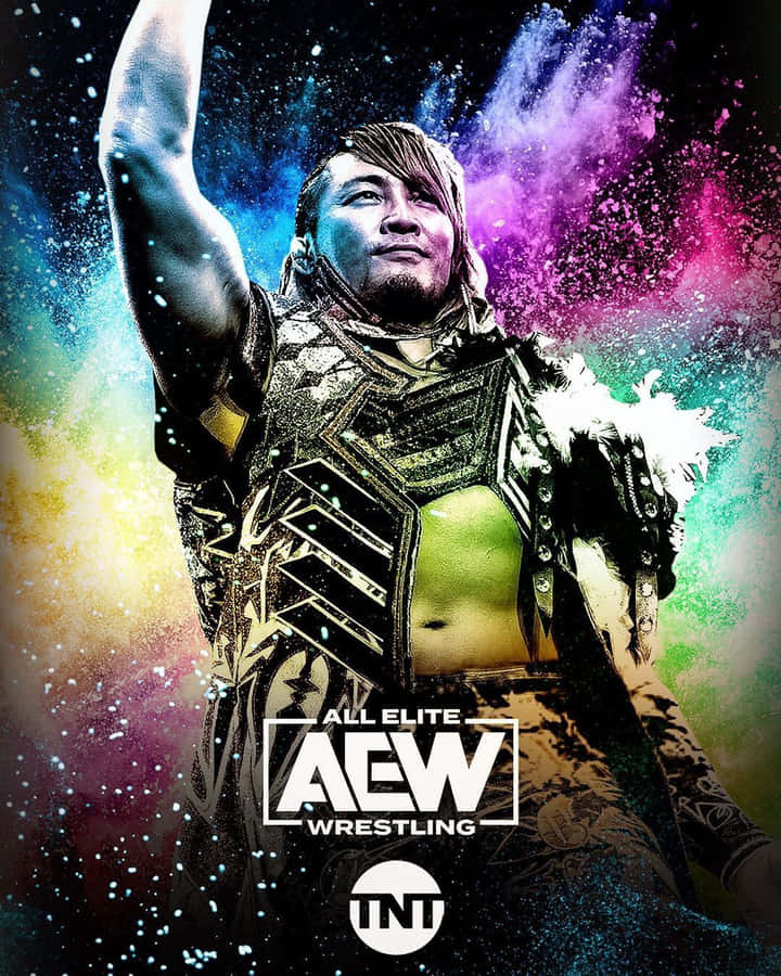 Hiroshi Tanahashi Aew Wrestling Poster Wallpaper