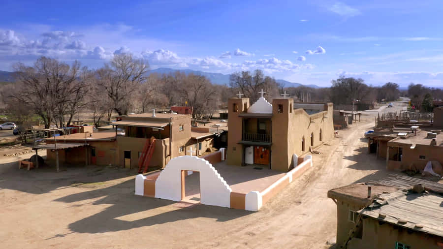 Historic Church District At Taos Pueblo Wallpaper